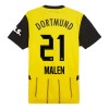 Maglia ufficiale Borussia Dortmund Malen 21 Casa 2024-25 per Bambino